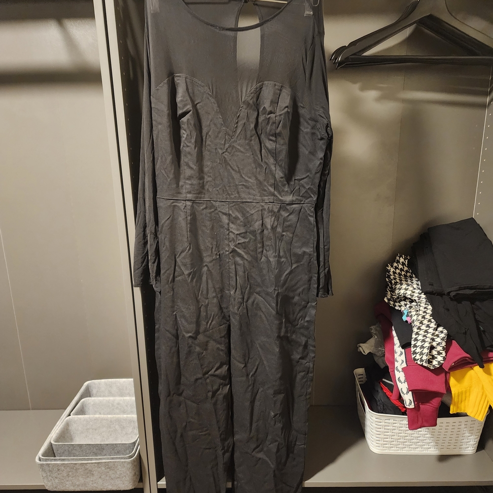 Collectif Black Long Sleeve Dress